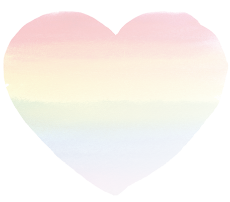 Watercolor Hand Painted Colorful Rainbow Set. Pride Flag Isolated on White Paper
