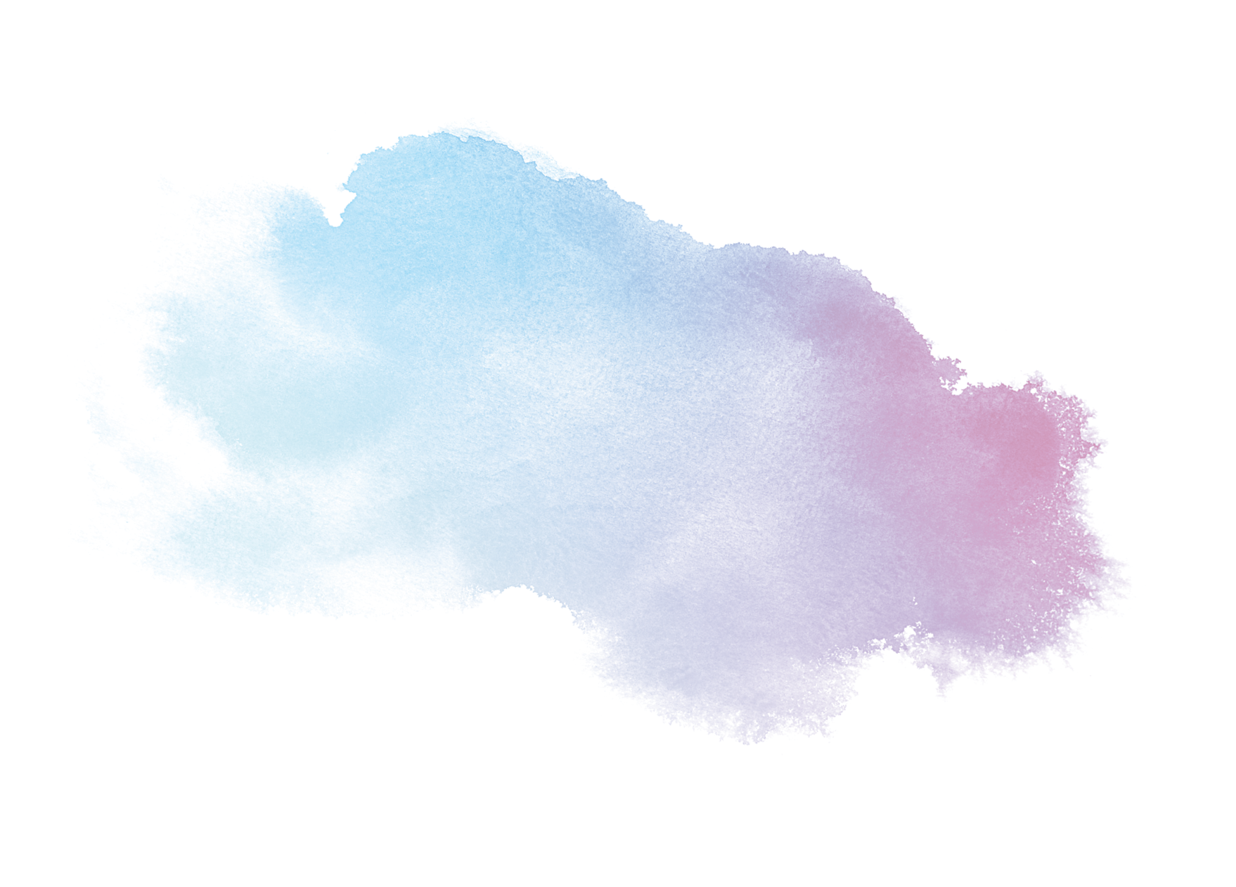 Abstract blue watercolor on white background.The color splashing on the paper.It is a hand drawn.