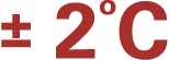 ± 2oC