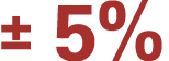 ± 5%